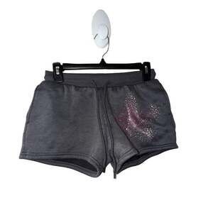Cult Favorite Dark Grey Rhinestone Star Sweat Shorts Size S